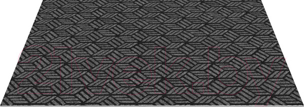Изображение товара Коврик грязезащитный Shahintex Жаккард ТПР 50x80 01 / 828821 (графит)
