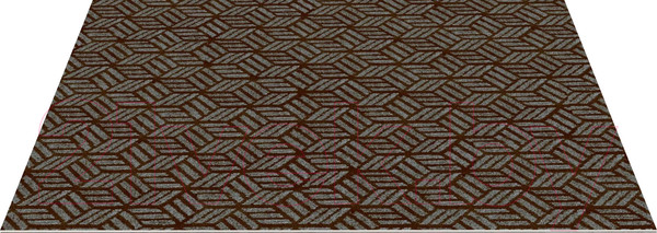 Изображение товара Коврик грязезащитный Shahintex Жаккард ТПР 80x120 02 / 839568 (мокко)