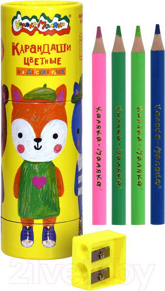 Изображение товара Набор цветных карандашей Каляка-Маляка Джамбо / КККМ12Т (12цв)