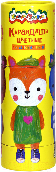Изображение товара Набор цветных карандашей Каляка-Маляка Джамбо / КККМ12Т (12цв)