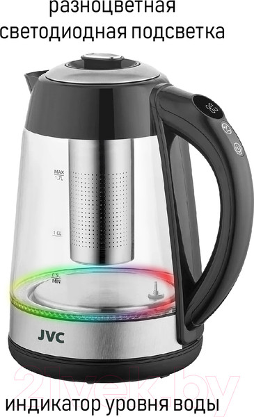 Изображение товара Электрочайник JVC JK-KE1710 (серый)