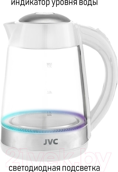 Изображение товара Электрочайник JVC JK-KE1705 (белый)