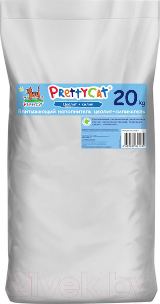 Изображение товара Наполнитель для туалета Prettycat Naturel глиняный / 621489 (20кг)