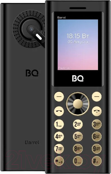 Изображение товара Мобильный телефон BQ 1858 Barrel (черный/золото)