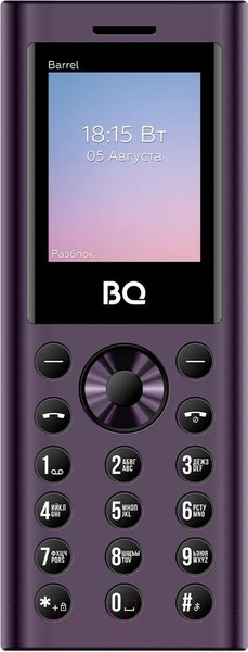 Изображение товара Мобильный телефон BQ 1858 Barrel (фиолетовый/черный)