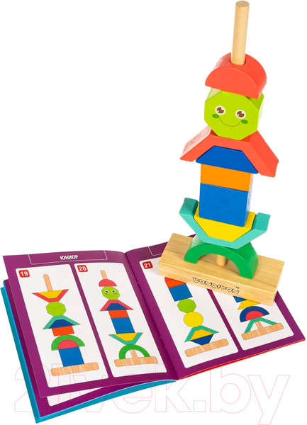 Изображение товара Игра-головоломка Bondibon Бондилогика Пирамидка Фантазия / ВВ6153