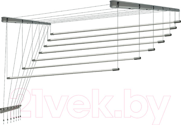 Изображение товара Сушилка для белья Comfort Alumin Group Потолочная 7 прутьев Silver Star 250см (алюминий/серебристый)