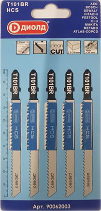 Изображение товара Набор пильных полотен Диолд T 101 ВR / 90062003 (5шт)