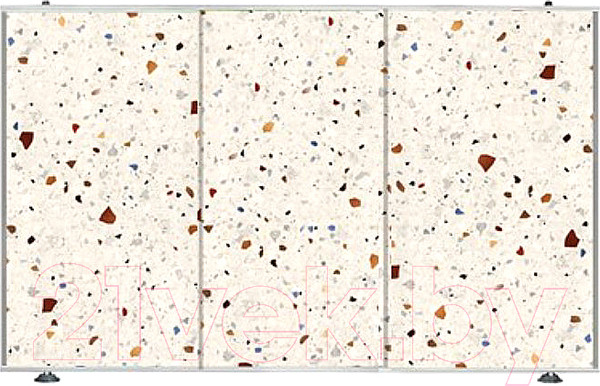 Изображение товара Экран для ванны Comfort Alumin Group Конфетти 3D 73x50 (торцевой)