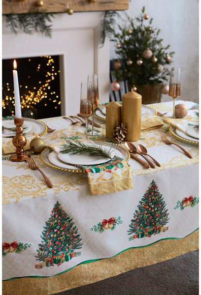 Изображение товара Скатерть Этель Golden Christmas / 5072922