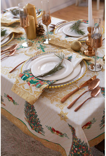 Изображение товара Скатерть Этель Golden Christmas / 5072922