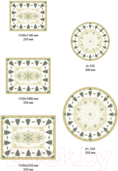 Изображение товара Скатерть Этель Golden Christmas / 5072922