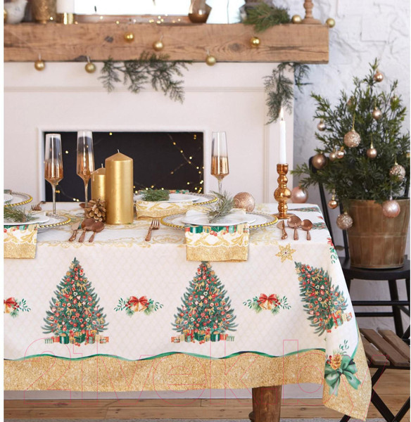 Изображение товара Скатерть Этель Golden Christmas / 5072922
