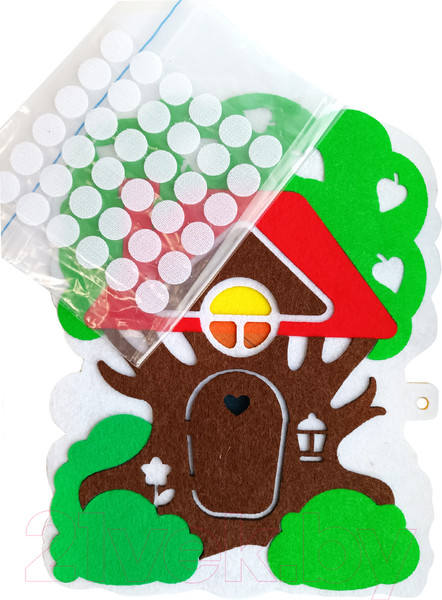 Изображение товара Развивающий игровой набор Десятое королевство Из фетра на липучках Дом Ежика / 04643