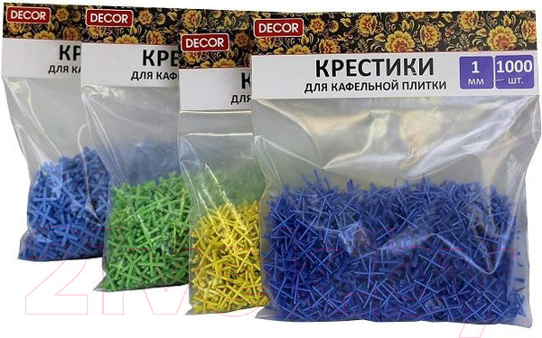 Изображение товара Крестики для укладки плитки Decor 2.5мм / 338-2510 (1000шт)