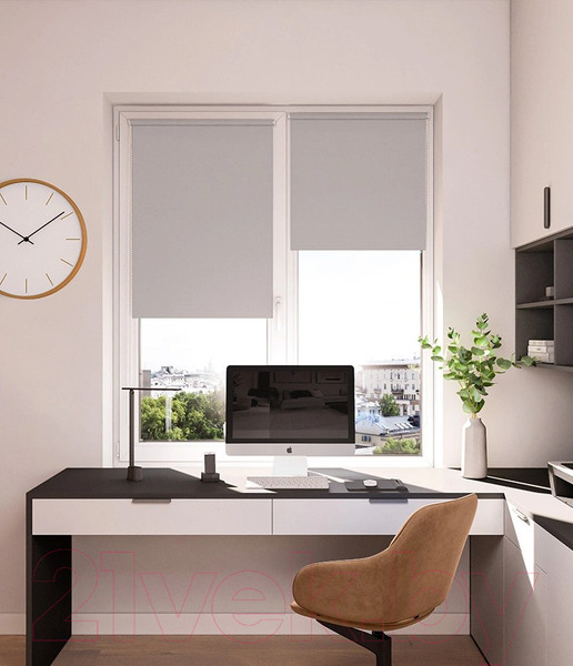 Изображение товара Рулонная штора LEGRAND Блэкаут Фэшн 57x175 / 58126707 (светло-серый)