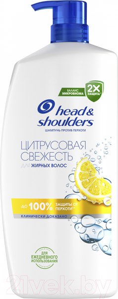 Изображение товара Шампунь для волос Head & Shoulders Цитрусовая свежесть (1л)
