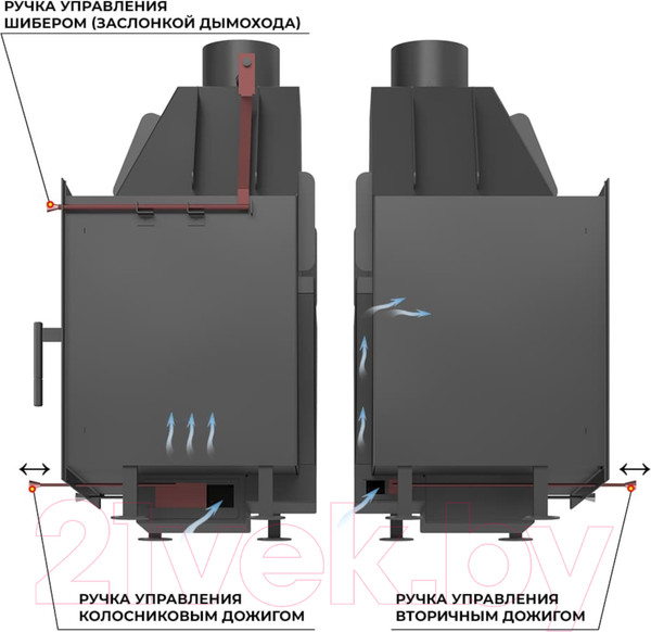 Изображение товара Каминная топка Aston 600 / 4610094718796 