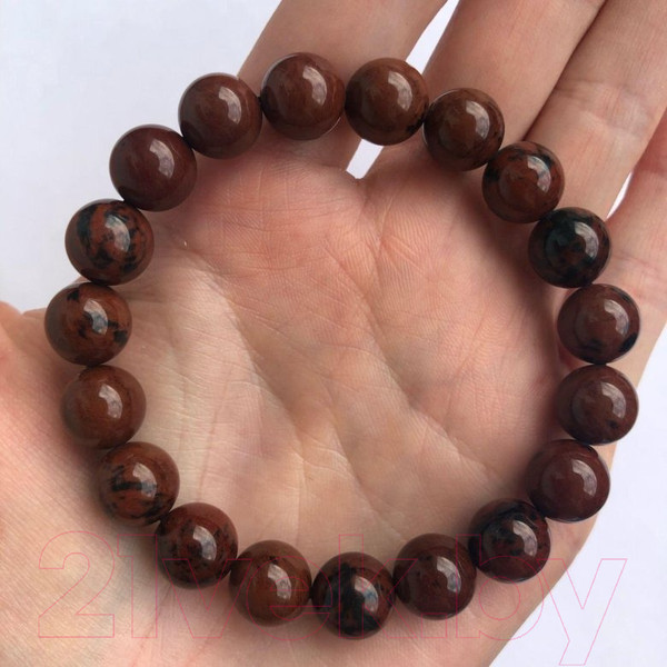 Изображение товара Браслет Wolves Элитный Обсидиан 40659 (р.17)