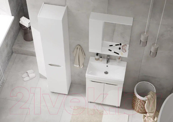 Изображение товара Шкаф-пенал для ванной Volna Lake 35 (напольный)