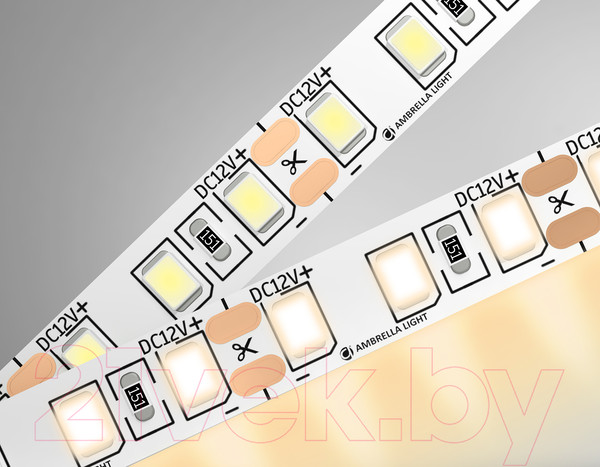 Изображение товара Светодиодная лента Ambrella 2835 120Led 9.6W 3000K / GS1101
