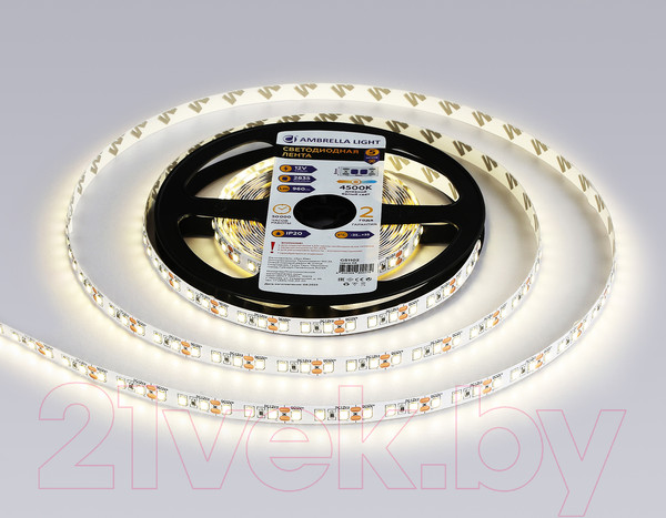 Изображение товара Светодиодная лента Ambrella 2835 120Led 9.6W 4500K / GS1102