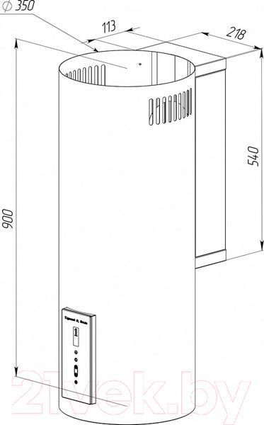Изображение товара Вытяжка коробчатая Zigmund & Shtain K 146.4 W