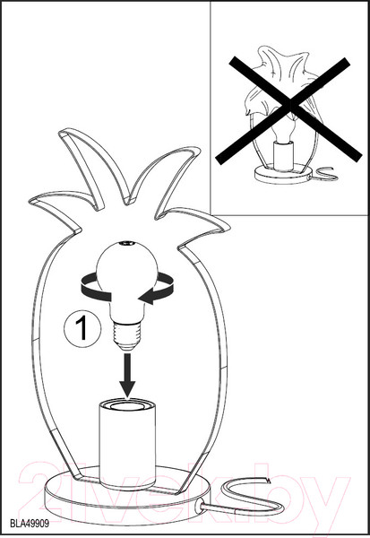 Изображение товара Прикроватная лампа Eglo Coldfield 49909