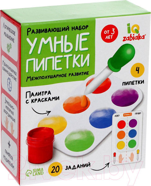 Изображение товара Развивающий игровой набор Zabiaka Умные пипетки / 7802119