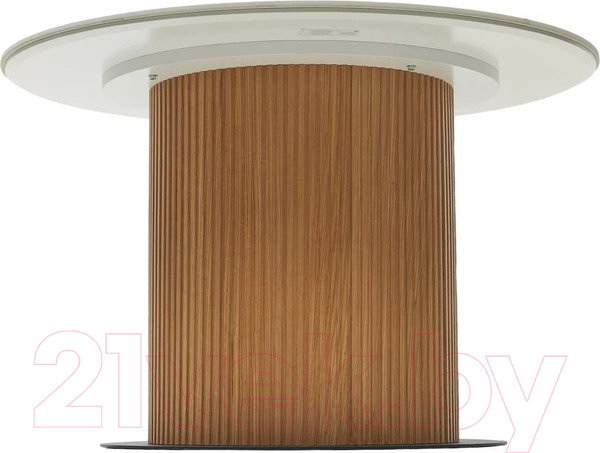 Изображение товара Обеденный стол M-City Mesa D120 / 630M05517 (белый мрамор M326/каркас дуб)