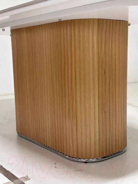 Изображение товара Обеденный стол M-City Tampa 180 / 630M05412 (белый мрамор M326/керамика/каркас дуб)