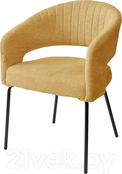 Изображение товара Стул M-City Snug / 629M05558 (3018-08 горчичный/шенилл/черный)