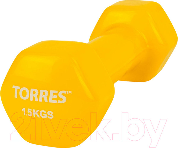 Изображение товара Гантель Torres PL522203 (1.5кг, желтый)