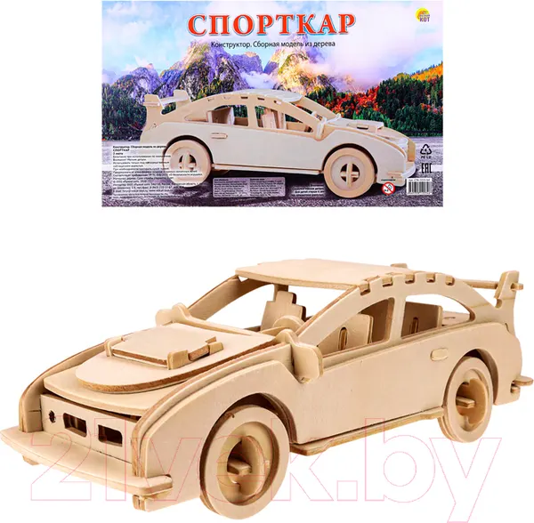 Изображение товара Конструктор РЫЖИЙ КОТ Спорткар / СМ-1010-А4