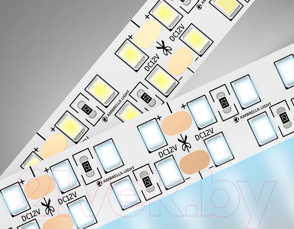 Изображение товара Светодиодная лента Ambrella двухрядная 2835 240Led 24W 6500K / GS1703