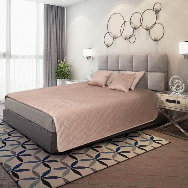 Изображение товара Покрывало Nivasan Бархат 210x240 / P.Bt 210-3 (бежевый)