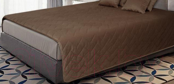 Изображение товара Покрывало Nivasan Бархат 240x240 / P.Bt 240-10 (коричневый)