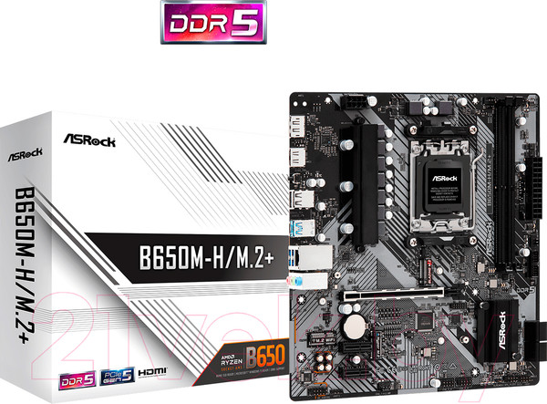 Изображение товара Материнская плата AsRock B650M-H/M.2 Plus