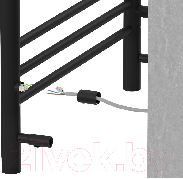 Изображение товара Полотенцесушитель электрический Aquatek Бетта П10 500x900 (Quick Touch,черный муар)
