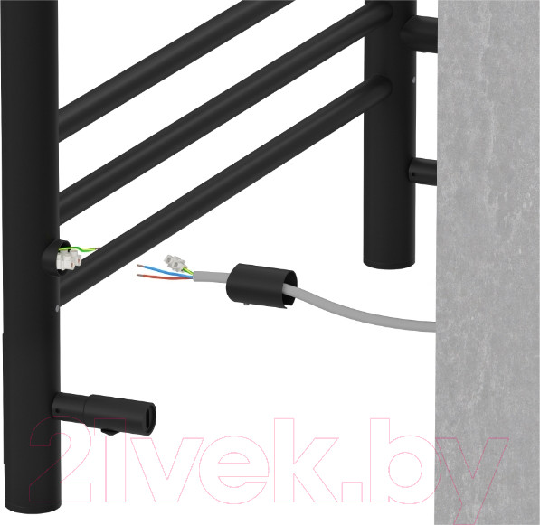 Изображение товара Полотенцесушитель электрический Aquatek Альфа П10 500x900 (Quick Touch,черный муар)