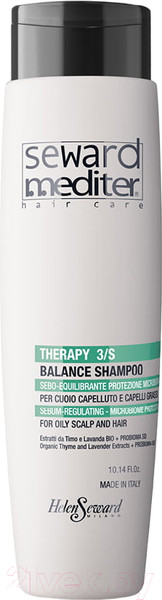 Изображение товара Шампунь для волос Helen Seward Mediter Therapy Balance Shampoo Себонормализующий (300мл)