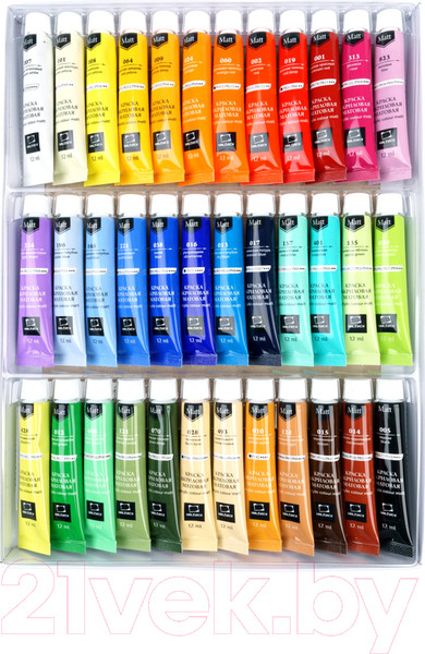 Изображение товара Акриловые краски Малевичъ 618902 (36цв)
