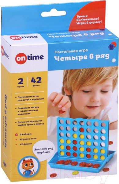 Изображение товара Настольная игра On Time 4 в ряд / 45081