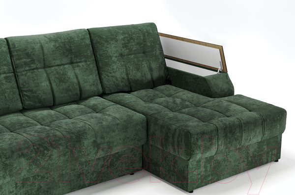 Изображение товара Диван угловой Stolline Лас-Вегас 01 правый (зеленый)