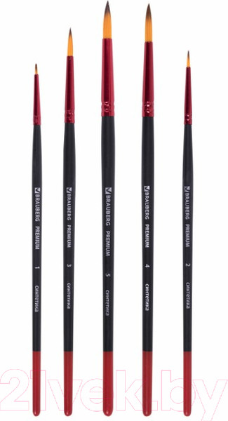 Изображение товара Набор кистей Brauberg Premium / 201025 (5шт)