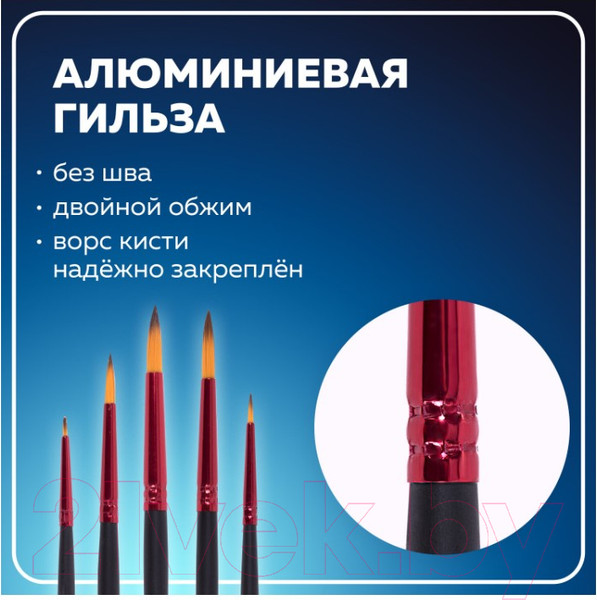 Изображение товара Набор кистей Brauberg Premium / 201025 (5шт)