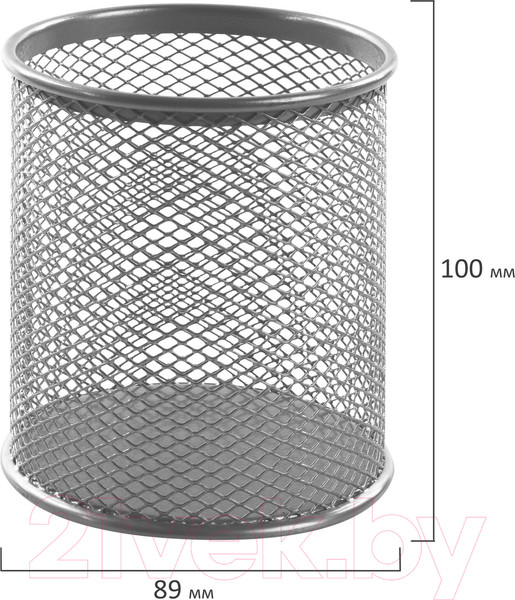 Изображение товара Подставка настольная Brauberg Germanium / 237988 (серебряный)