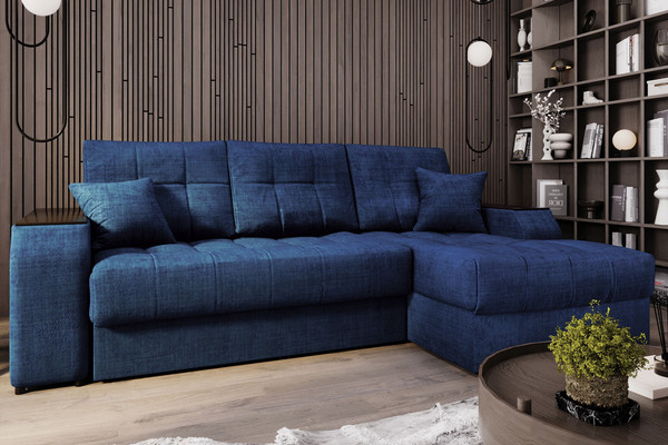 Изображение товара Диван угловой Stolline Лас-Вегас 07 правый (синий)