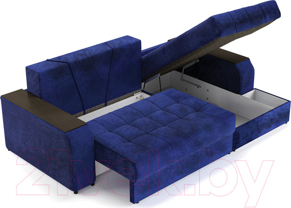 Изображение товара Диван угловой Stolline Лас-Вегас 07 правый (синий)