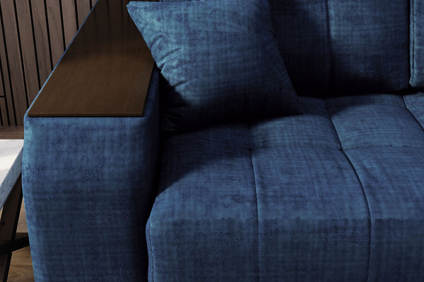 Изображение товара Диван угловой Stolline Лас-Вегас 07 правый (синий)